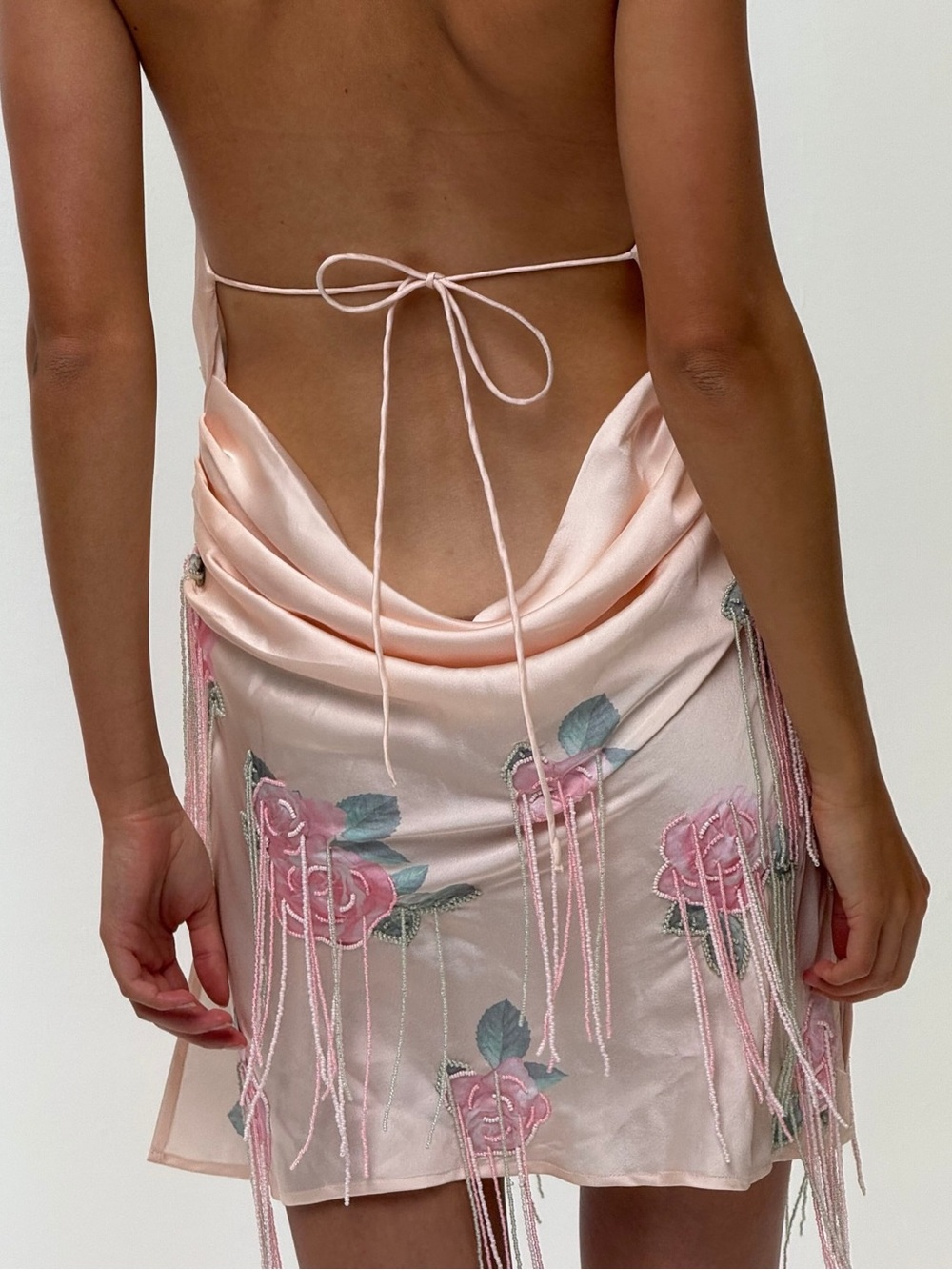 For Love & Lemons Odessa Set - Fringe Halter Top & Mini Skirt - Size Small NWT - Picture 5 of 11